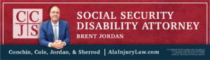 personal injury lawyer billboard for our social security and disability practice area which is on billboards in Huntsville Alabama 